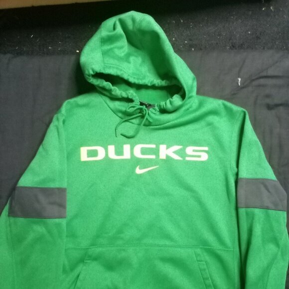 Vintage Nike Dri-Fit Oregon Ducks Hoodie Sweatshirt - Picture 2 of 8
